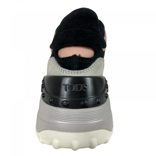 F34 sneakers donna TOD'S FONDO SPORT. 45B black suede shoe woman