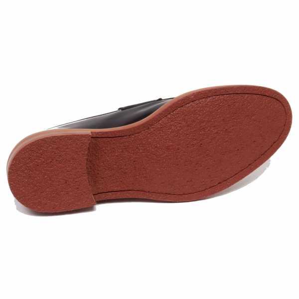 F4940 mocassino uomo dark bordeaux ALTIERI MILANO scarpe shoe loafer man
