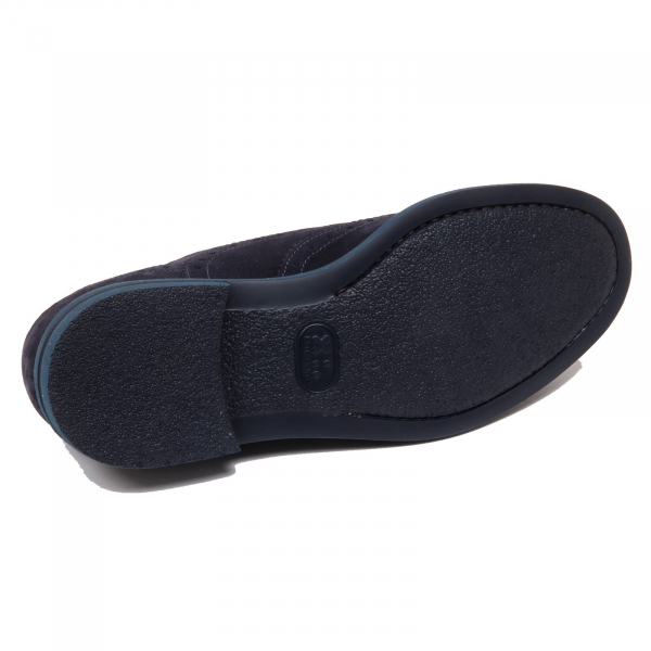 F5102 scarpa uomo blue ALTIERI MILANO scarpe suede shoe man