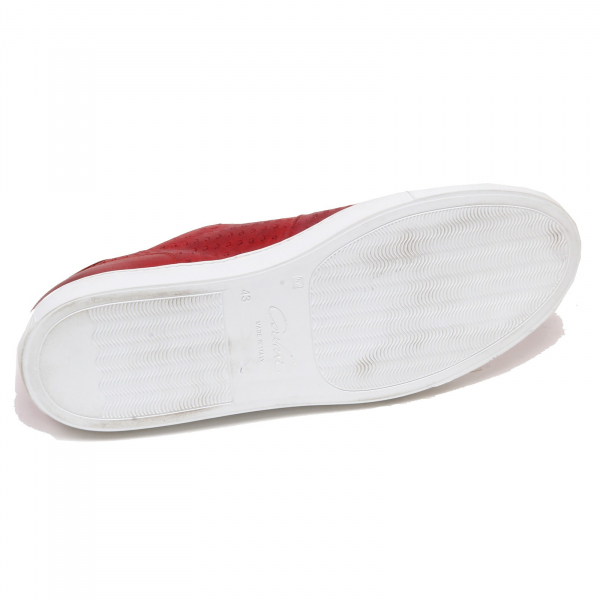 F5130 sneaker uomo red delavè CORVARI scarpe shoe man
