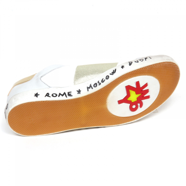  F5280 sneaker bimba girl W6YZ WIZZ SUN slip on white/platinum vintage shoe