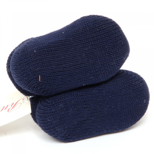 F5364 scarpine lana bimba girl RUBEN E C. blue wool newborn shoe