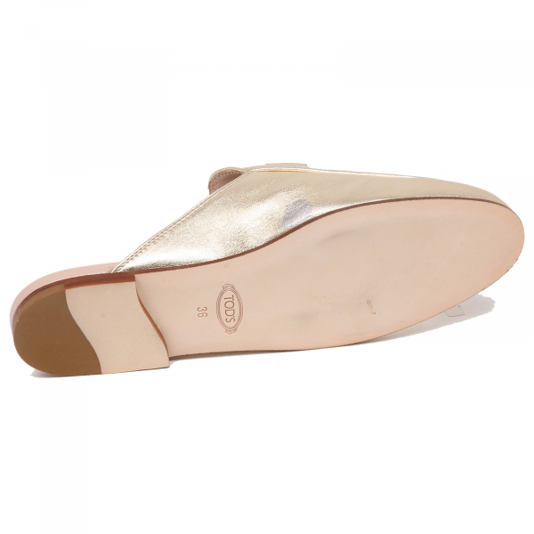 F5396 sabot donna light gold TOD’S scarpe scolorito faded shoe woman