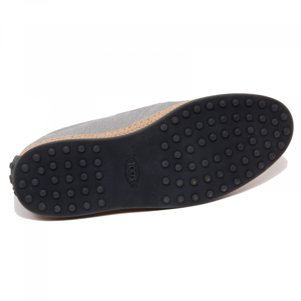 F5910 sneaker uomo light grey TOD’S scarpe suede slip on shoe man