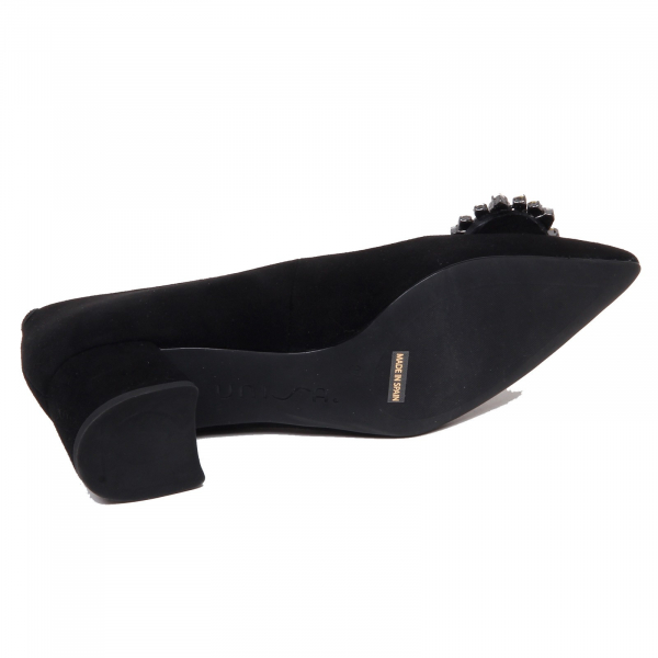 F6018 decollete donna black UNISA JUMIEL scarpe suede shoe woman