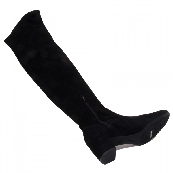 F6256 stivale donna black UNISA KAMA scarpe suede stretch boot shoe woman