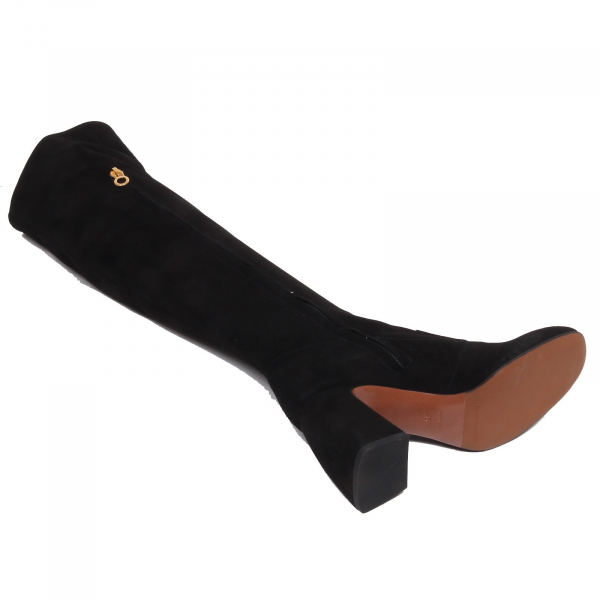F6300 stivale donna black L'AUTRE CHOSE scarpe suede shoe boot woman