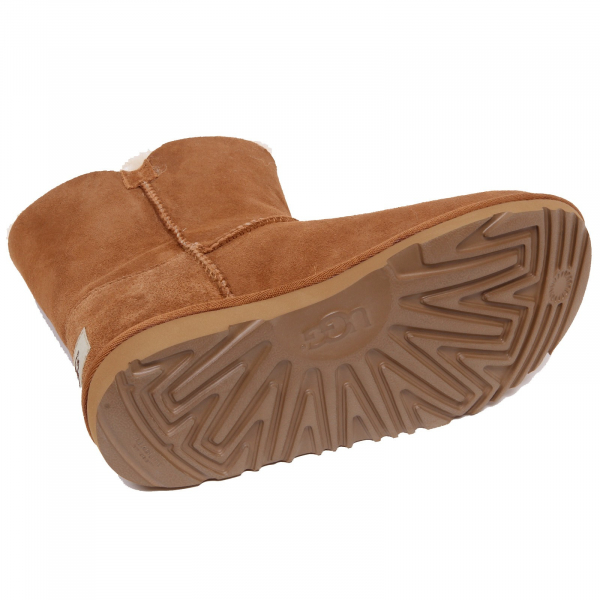 F6404 stivale bimba girl light brown UGG BAILEY BUTTON II boot scarpe shoe