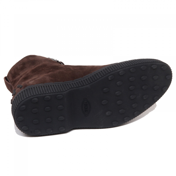 F6762 scarpa uomo dark brown TOD’S stivaletto boot shoe man