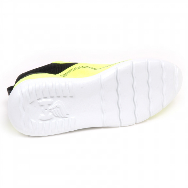 F6778 sneaker uomo yellow fluo/nero HOGAN INTERACTIVE 3 suede/tissue shoe man
