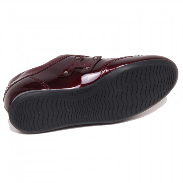 F7332 sneaker bimba girl bordeaux HOGAN OLYMPIA patent shoe