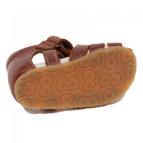 F7372 sandalo bimbo boy baby brown FALCOTTO primi passi vintage effect shoe