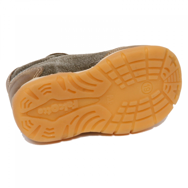 F7388 sneaker bimbo boy baby green kaki FALCOTTO NATURINO leather/tissue shoe