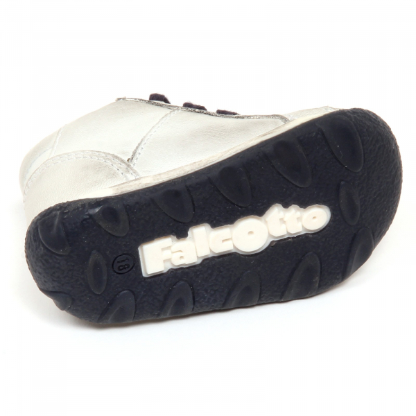 F7564 sneaker bimbo boy baby FALCOTTO NATURINO off white/blu vintage shoe