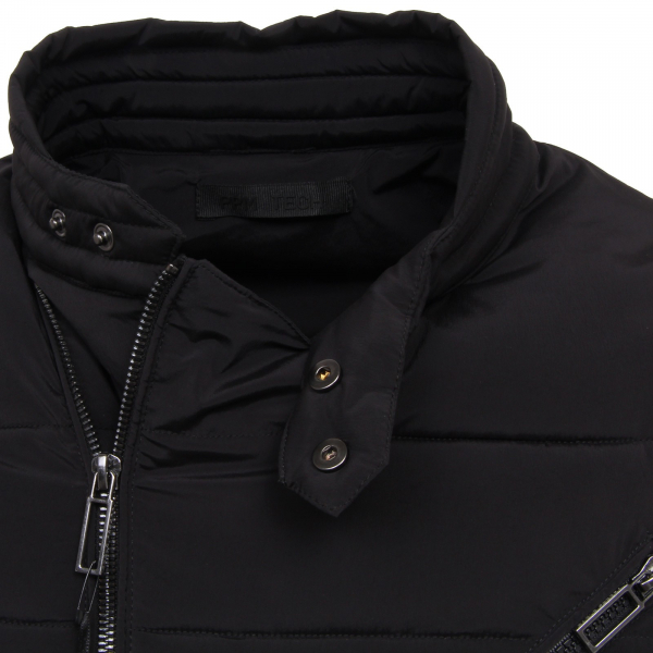 F8290 piumino leggero slim fit uomo PAOLO PECORA giubbotto BLACK jacket man