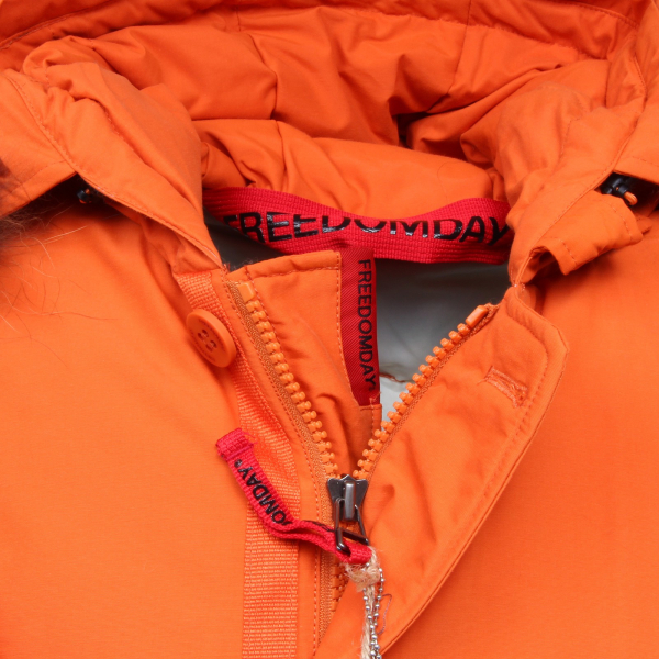 F8462 piumino uomo FREEDOMDAY NEW CAMPIGLIO ORANGE parka jacket man