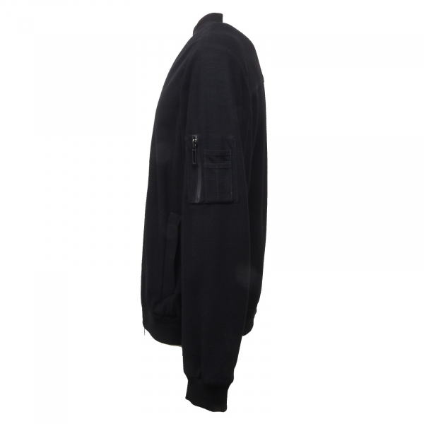 F8566 giubbotto uomo PAOLO PECORA bomber cotton black jacket man