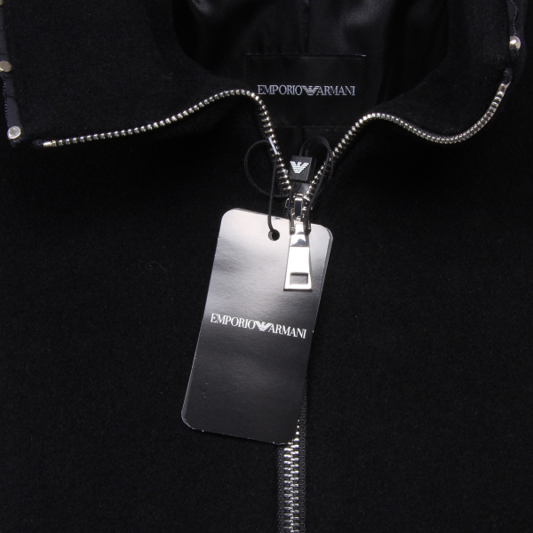 F8726 cappotto donna EMPORIO ARMANI wool black jacket coat woman
