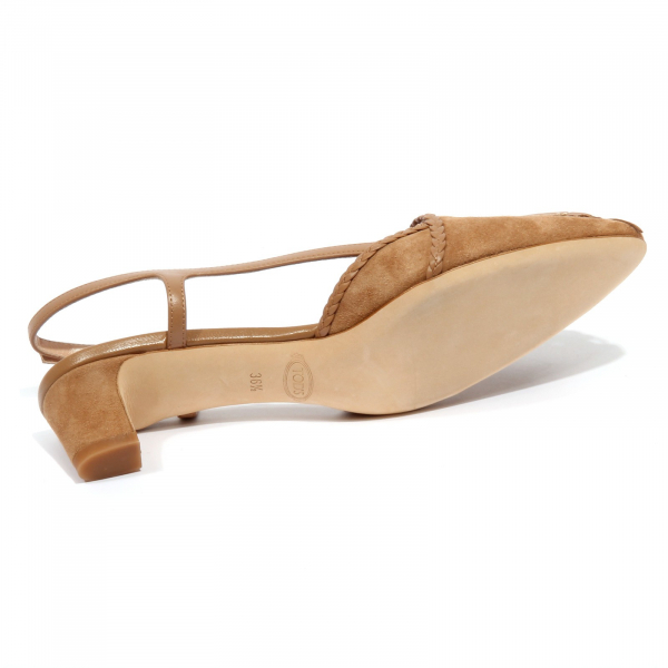 F9682 sandalo donna beige TOD’S scarpe leather/suede shoe woman