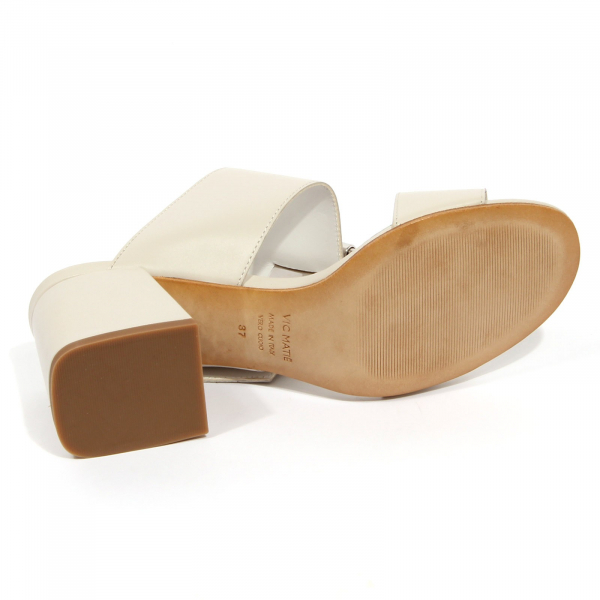 G0666 sandalo donna VIC MATIE AVINTON off white leather shoe woman