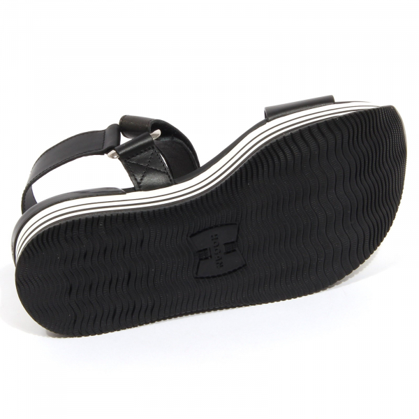 G0772 sandalo donna HOGAN H294 zeppa black sandal shoes woman