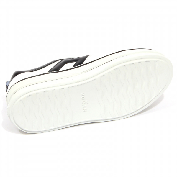 G0824 sneaker donna HOGAN H449 white/black shoes woman
