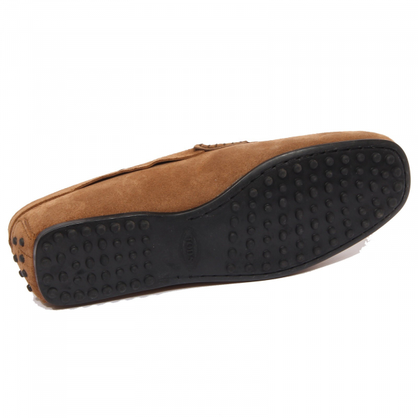 G1156 mocassino uomo TOD'S CITY GOMMINO light brown suede loafer men