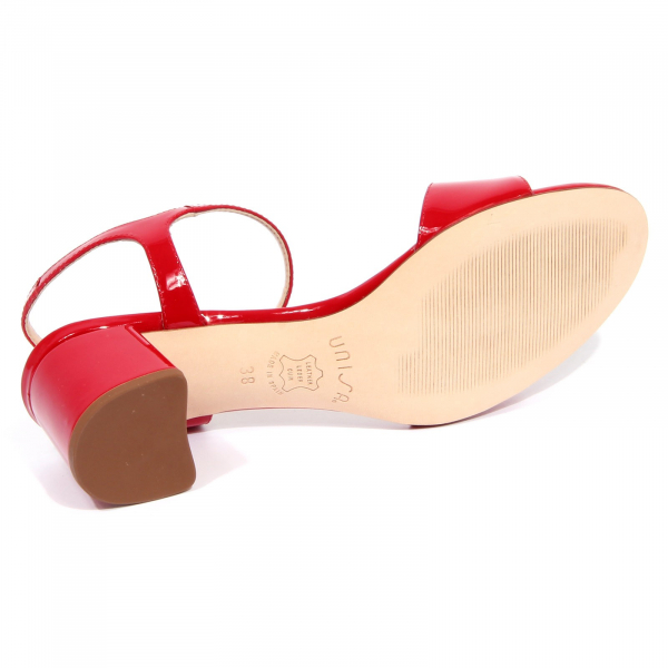 G1282 sandalo donna UNISA GENTO patent red sandal woman
