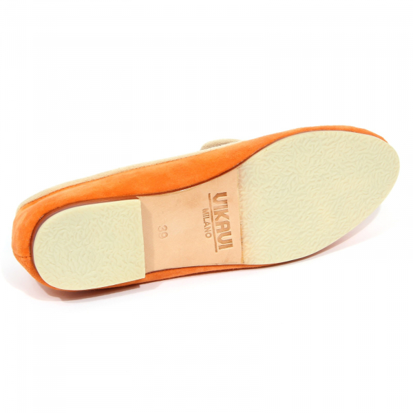 G1320 scarpa donna slippers VIKAVI   orange shoes woman