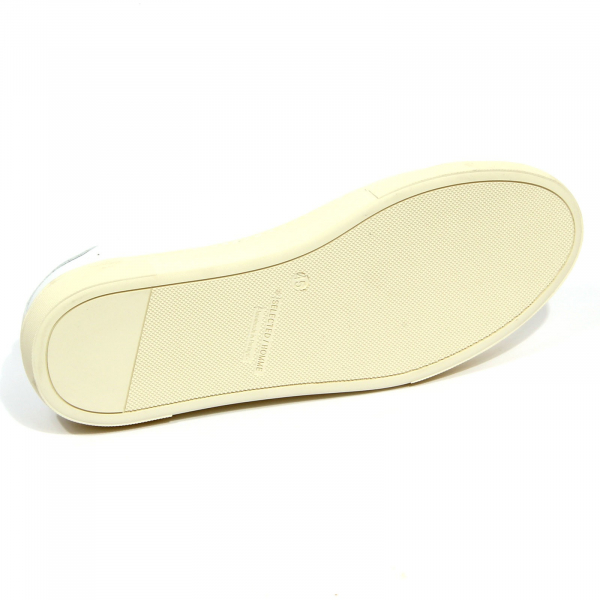 G1382 sneaker uomo SELECTED HOMME STAINED white leather shoes men