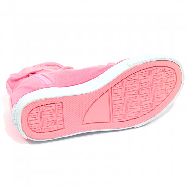 G1428 sneaker bimba girl REPLAY pink tissue shoes kids