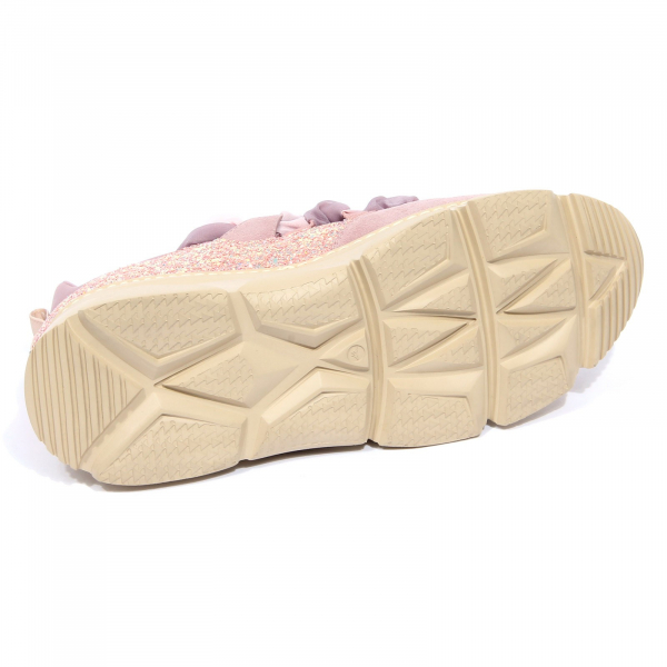 G1474 sneaker donna UNO 8 UNO pink suede/paillettes shoes women