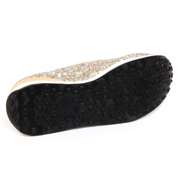 G1478 sneaker donna UNO 8 UNO gold glitter shoes women