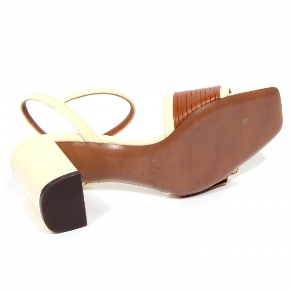 G1572 sandalo donna L'AUTRE CHOSE paint leather sandal woman