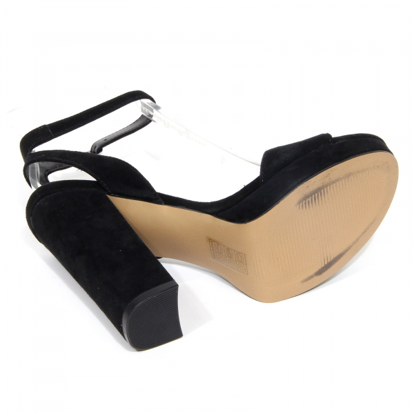 G1838 sandalo donna STEVE MADDEN GESTURE suede black sandals  woman