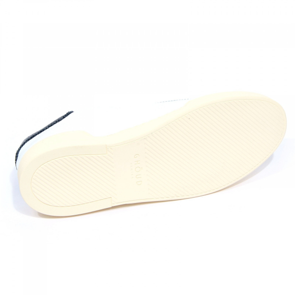 G1854 sneaker uomo GHOUD VENICE white/black leather shoes men