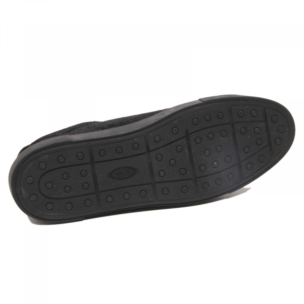 G2036 sneaker uomo TOD'S black leather/calf  CAVALLINO  shoe man