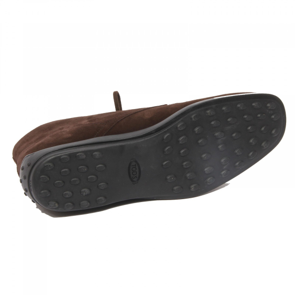 polacchino uomo TOD'S QUINN brown suede boot shoe man