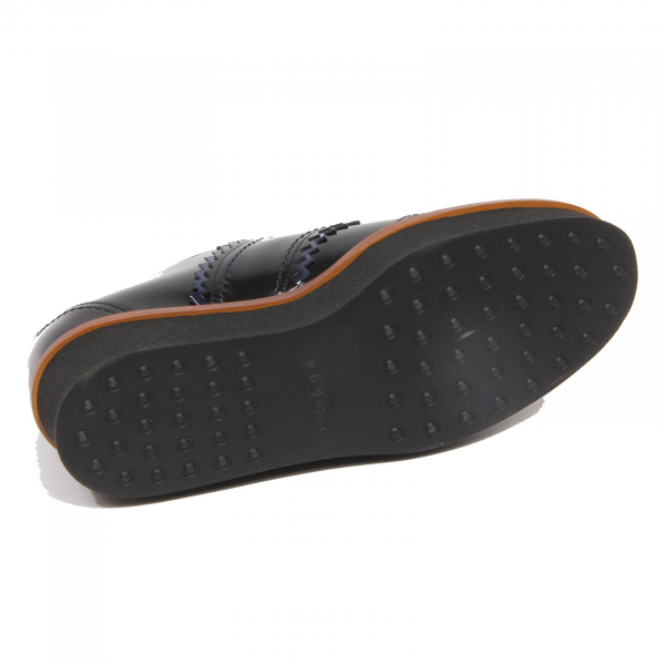 G2108 scarpa francesina donna TOD'S black/blue shoes woman