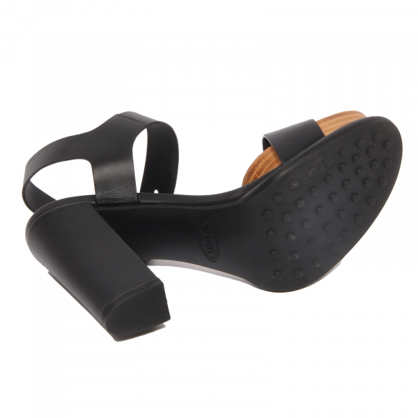sandalo donna TOD'S cinturino leather  black sandal woman
