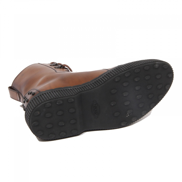 G2200 stivaletto uomo TOD'S leather brown vintage boot man