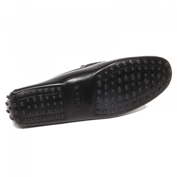 G2248 mocassino uomo TOD’S black leather loafer shoe man