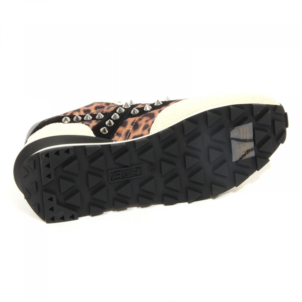 G2436 sneaker donna ASH SPIDER STUDS suede/fabric shoe woman