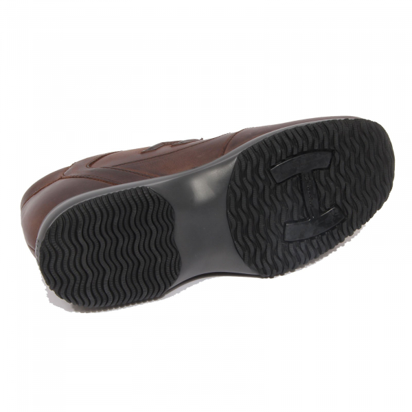 G2660 sneaker uomo HOGAN INTERACTIVE brown leather vintage effect shoe man