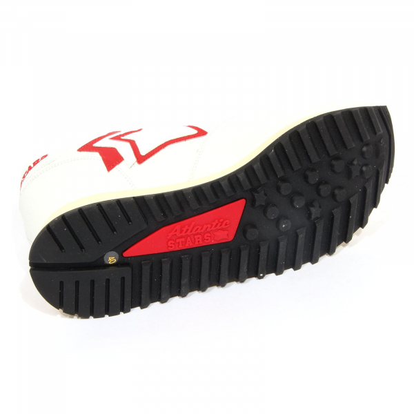 G2878 sneaker uomo ATLANTIC STARS DRACO white leather shoe man