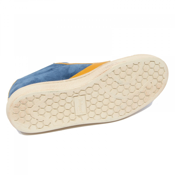 G2964 sneaker uomo VALSPORT 1920 TOURNAMENT light blue/yellow suede shoe man