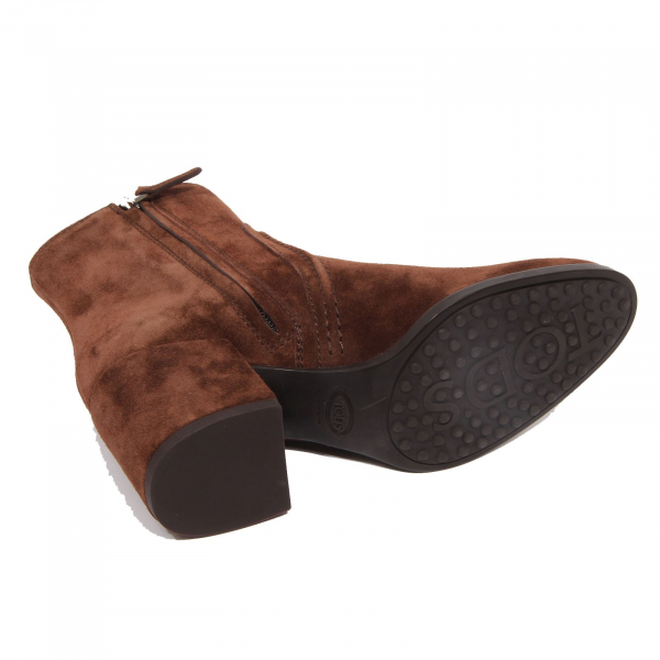 G3216 tronchetto donna TOD'S brown suede ankle boot woman