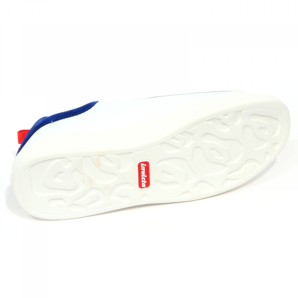 G3292 sneaker uomo INVICTA white/bluette eco leather shoe men