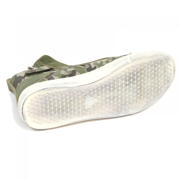 G3316 sneaker bimbo boy COLMAR army green camouflage leather shoes kids