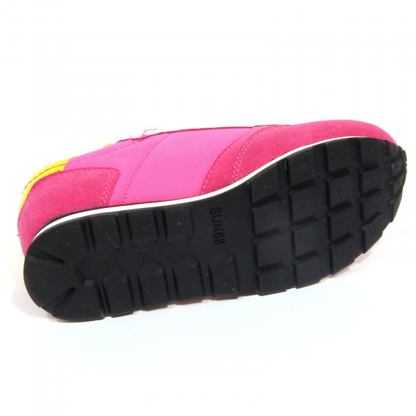 G3424 sneaker bimba girl SUN 68 fucsia tissue/suede shoes kids